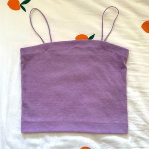 American Eagle Purple Tank crop top